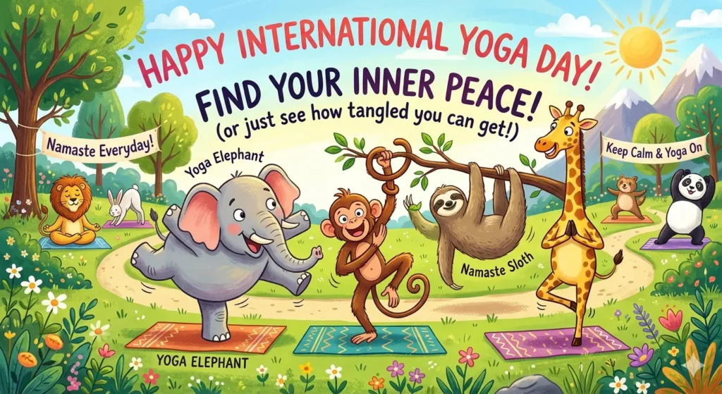 Funny International Yoga Day Wishes