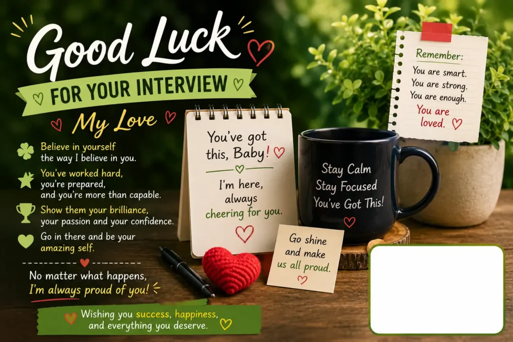 Heartfelt Good Luck Wishes for Interview to Boyfriend