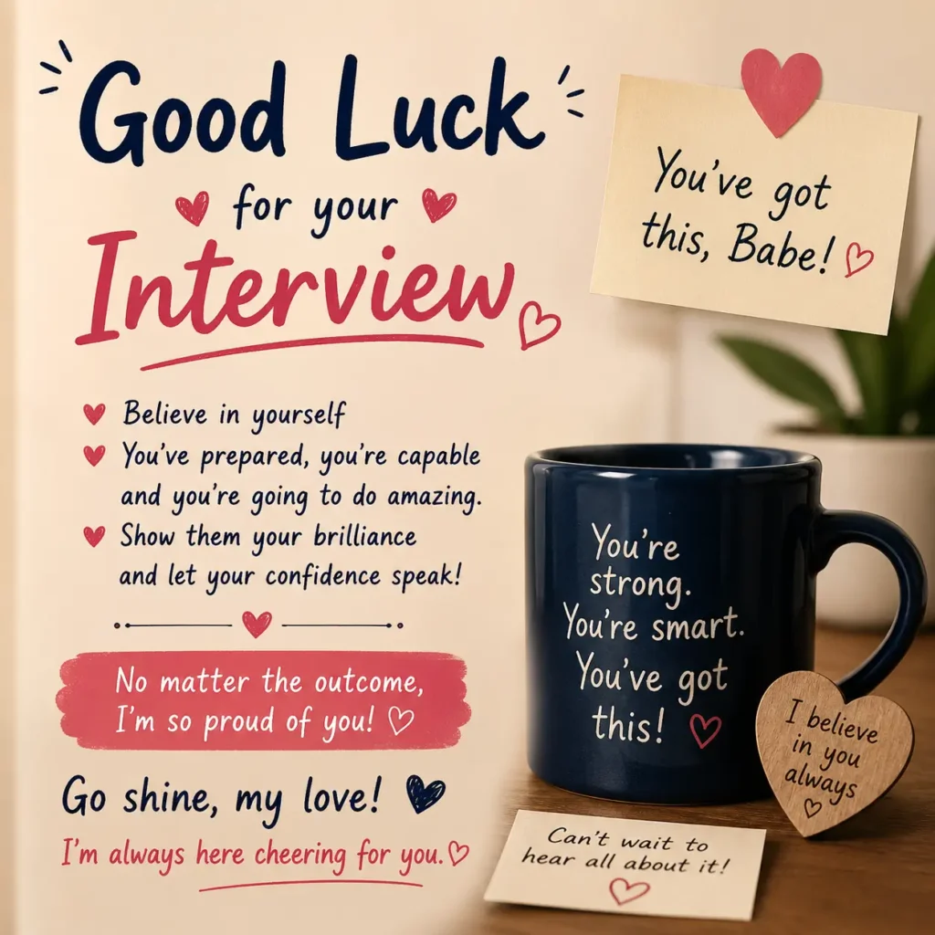 Inspirational Good Luck Wishes for Interview to Boyfriend