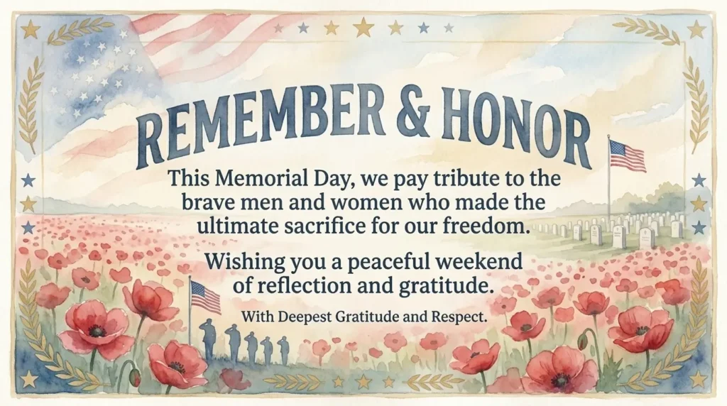 happy memorial day wishes