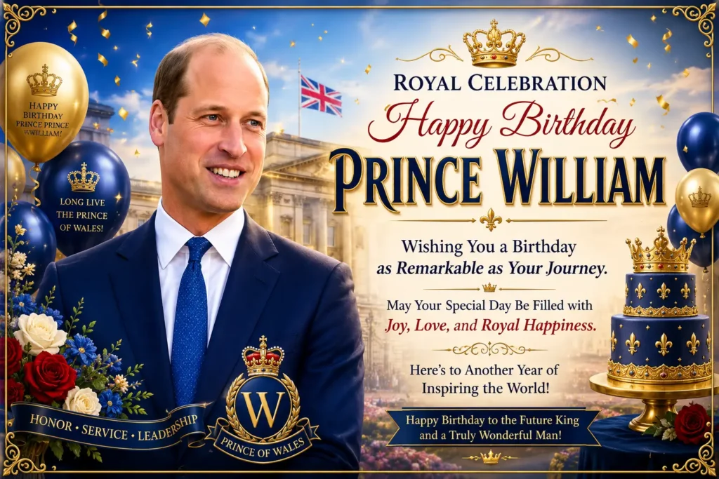 Royal Celebration Prince William Birthday Wishes