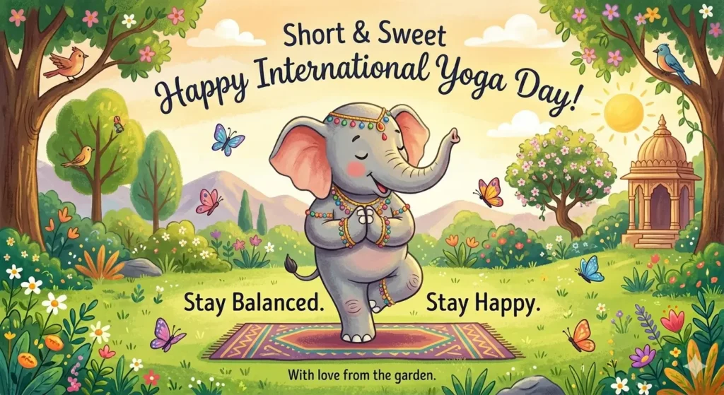 Short & Sweet International Yoga Day Wishes