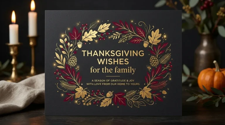 thanksgiving wishes for family