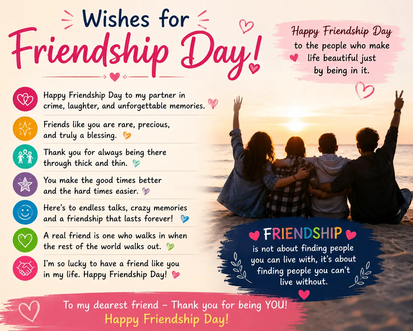 Best Wishes for Friendship Day That Will Make Every Friend Feel Special