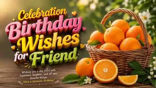 Celebration Birthday Wishes for Friend