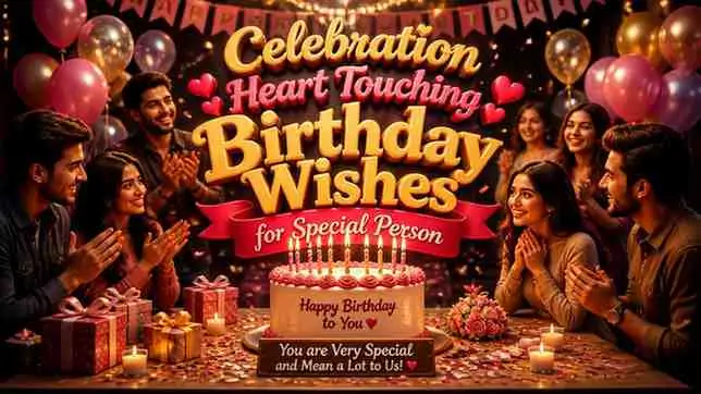 Celebration Heart Touching Birthday Wishes for Special Person