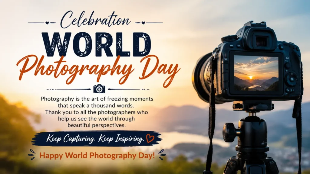 Celebration World Photography Day Wishes