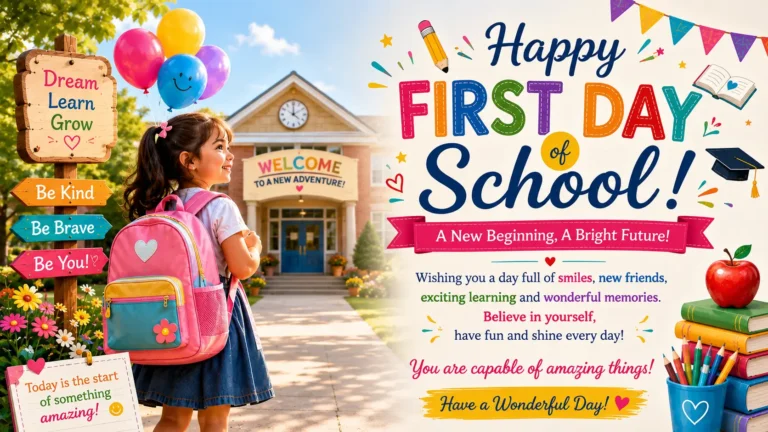 first day of school wishes