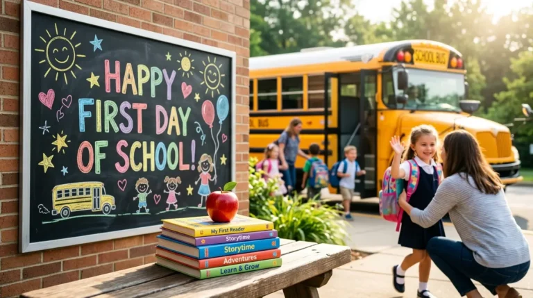 Heartfelt First Day of School Wishes for Kids, Friends & Students
