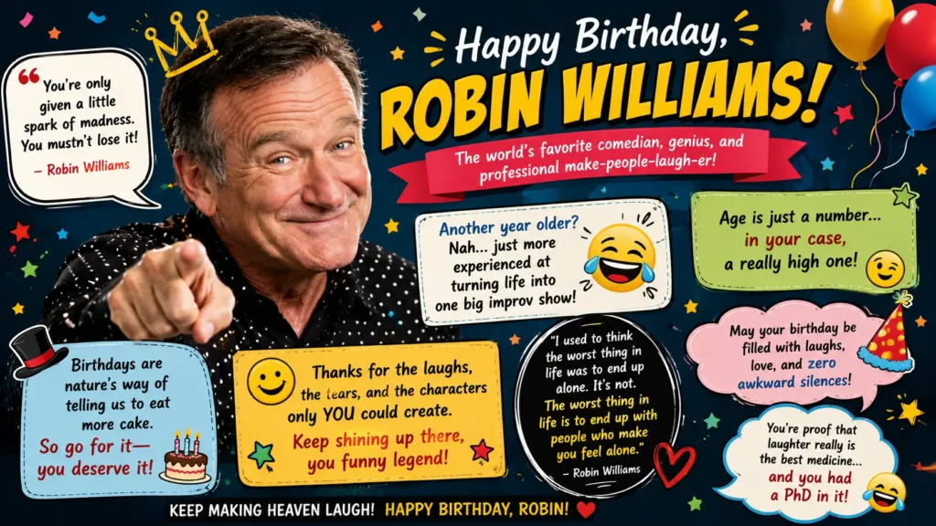 Funny Robin Williams Birthday Wishes