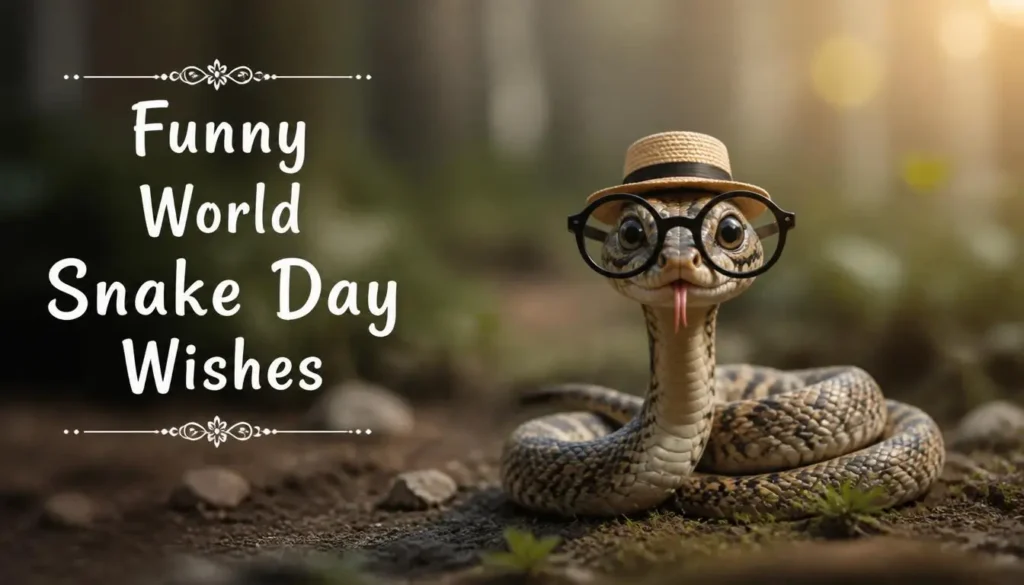 Funny World Snake Day Wishes