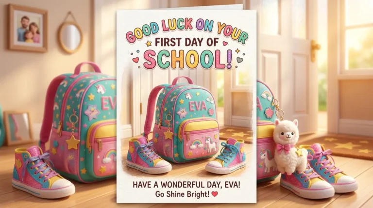Good Luck First Day of School Wishes for Girl to Inspire Confidence