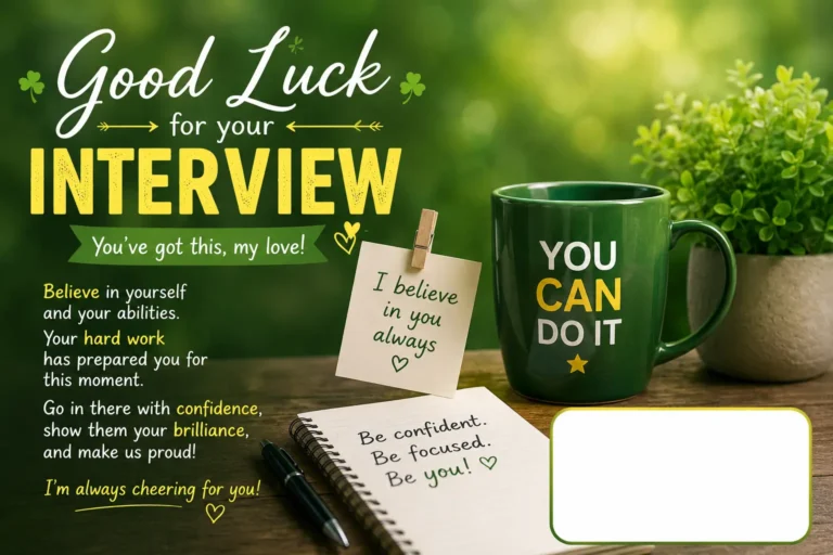 120+ Good Luck Wishes for Interview to Boyfriend to Boost His Confidence