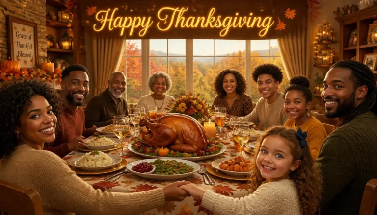 Happy Thanksgiving Wishes to Family