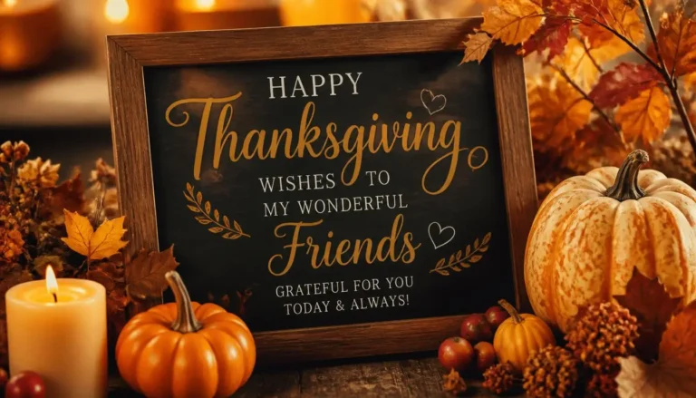 happy thanksgiving wishes to friends