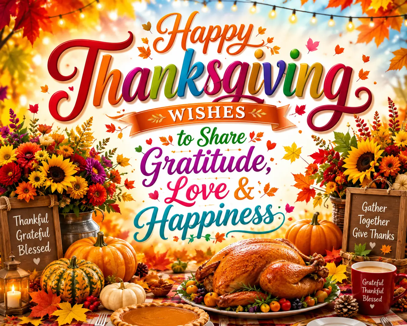 Happy Thanksgiving Wishes to Share Gratitude