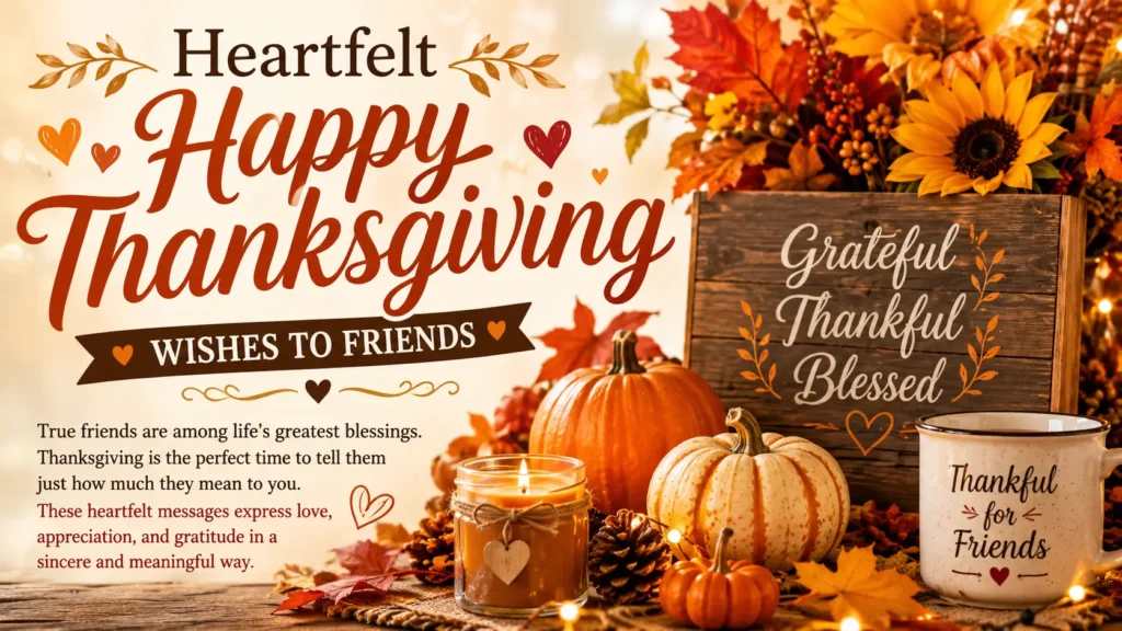 Heartfelt Happy Thanksgiving Wishes to Friends