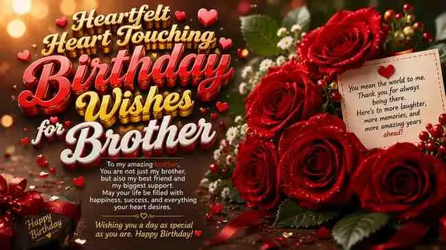 Heartfelt Heart Touching Birthday Wishes for Brother