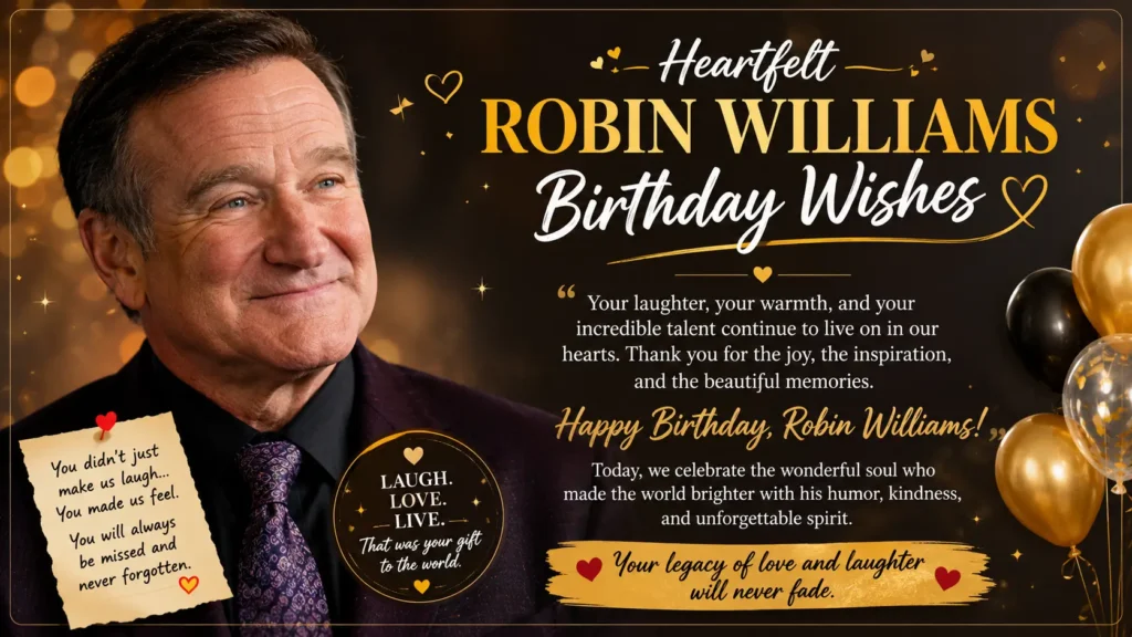 Heartfelt Robin Williams Birthday Wishes