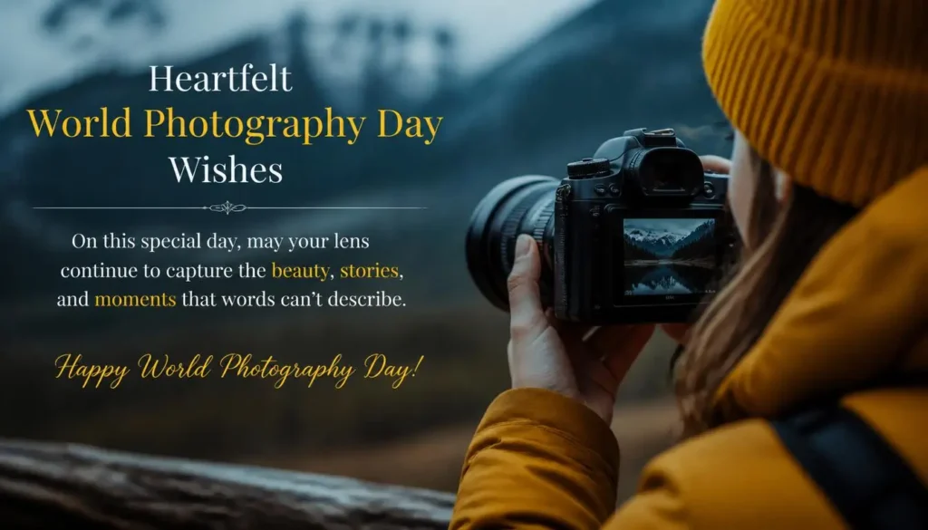 Heartfelt World Photography Day Wishes