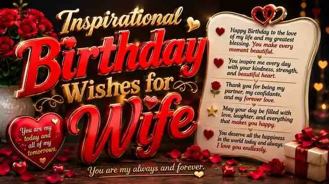 Inspirational Birthday Wishes for Wife
