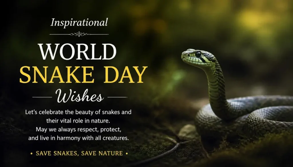 Inspirational World Snake Day Wishes