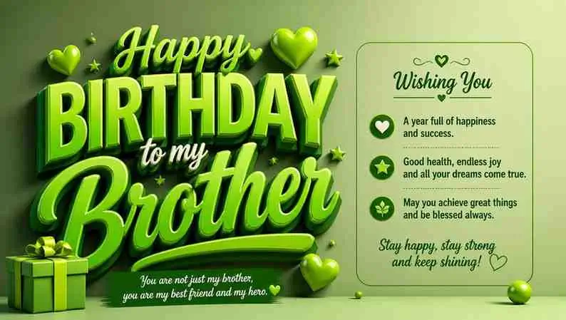 Loving Birthday Messages for Brother.