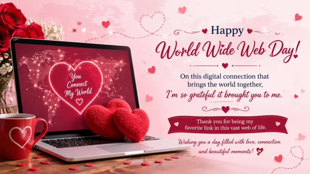 Romantic World Wide Web Day Wishes