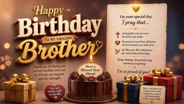 Spiritual Heart Touching Birthday Wishes for Brother.