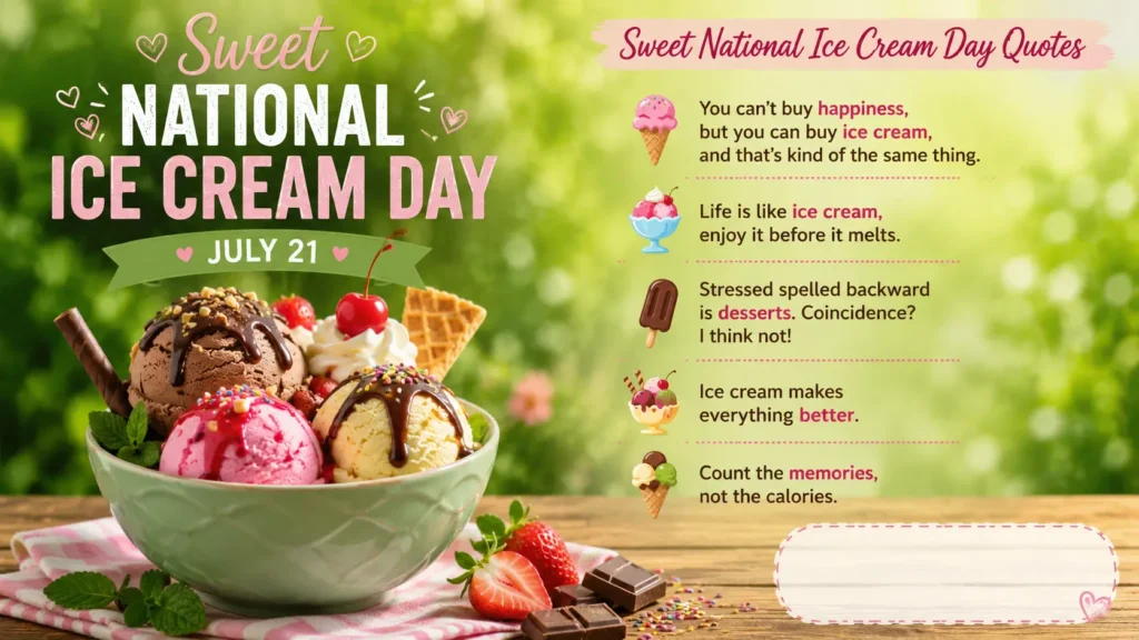 National Ice Cream Day