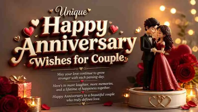 Unique Happy Anniversary Wishes for Couple