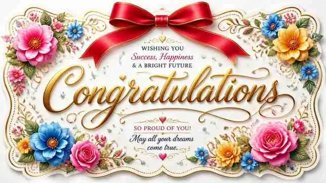 Celebration Congratulations Messages