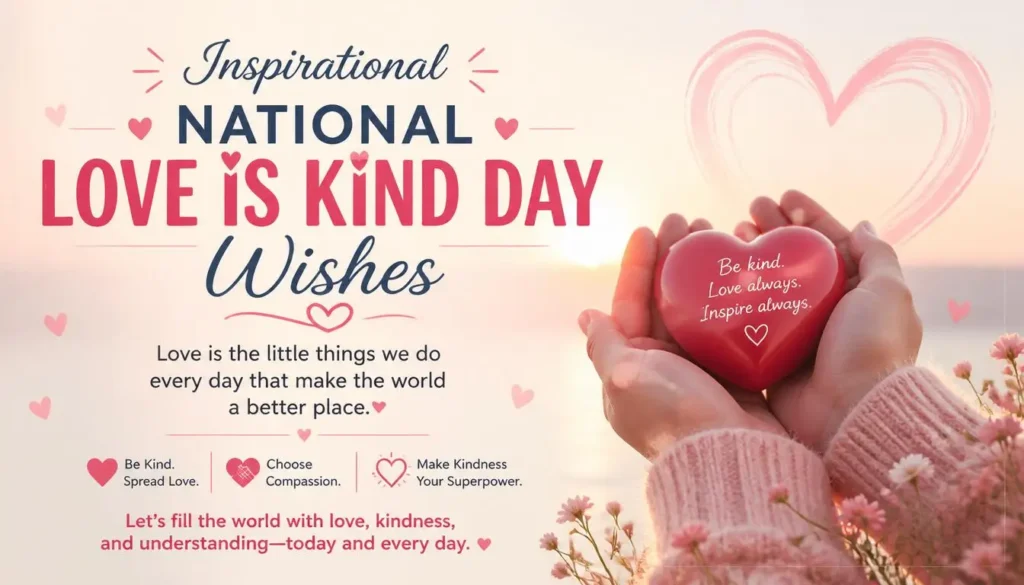 Celebration National Love Is Kind Day Wishes