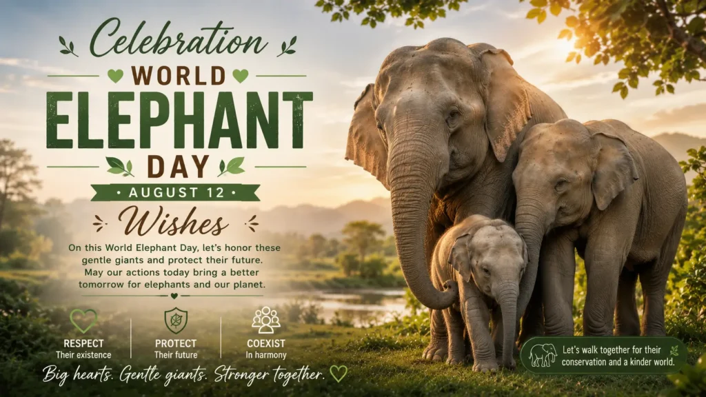 Celebration World Elephant Day Wishes