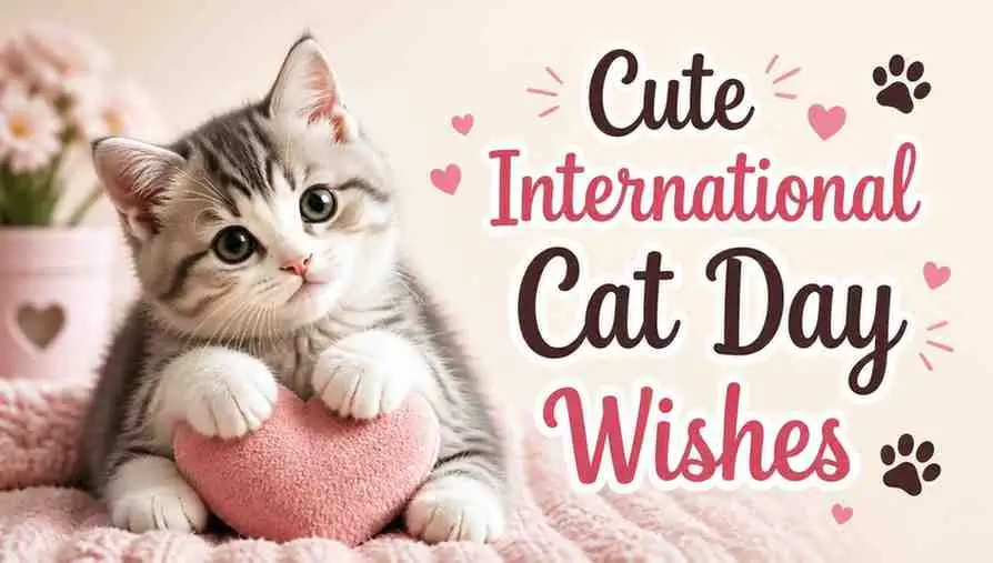 Cute International Cat Day Wishes
