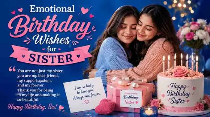 Emotional Birthday Wishes for Sister
