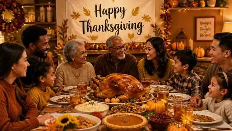 family happy thanksgiving wishes