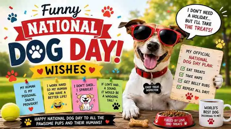 Funny National Dog Day Wishes
