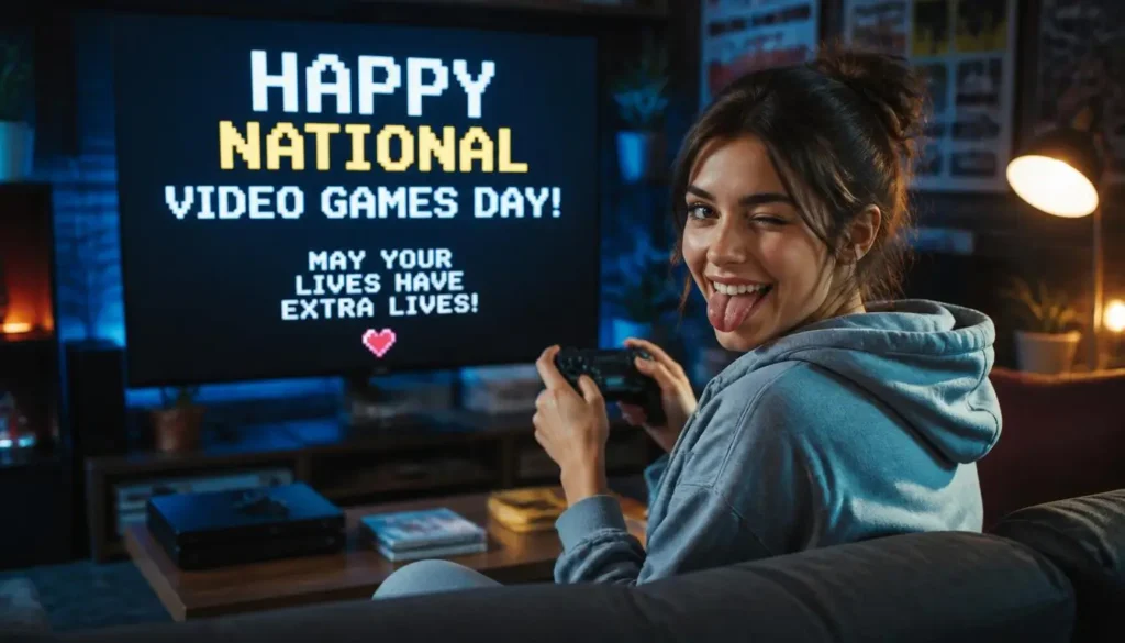 Funny National Video Games Day Wishes