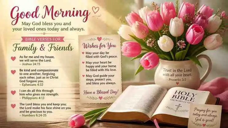 Good Morning Bible Verses for Family & Friends