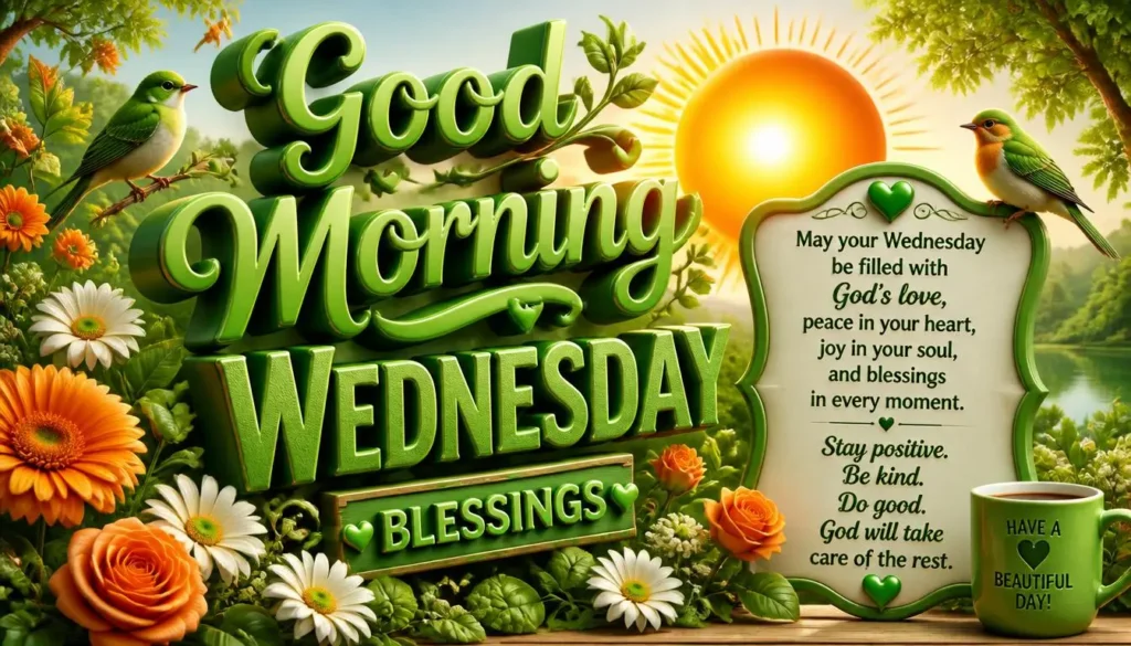 Good Morning Wednesday Blessings