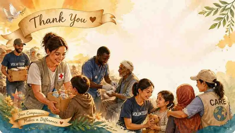 Gratitude Messages for Aid Workers & Volunteers