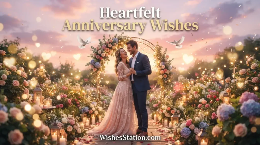  Heartfelt Anniversary Wishes