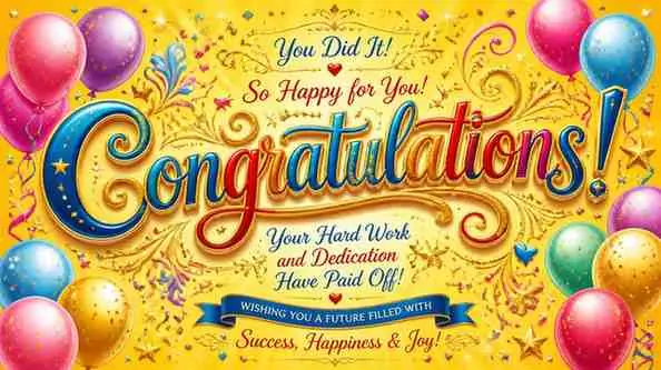 Heartfelt Congratulations Messages