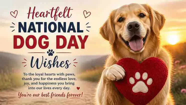 Heartfelt National Dog Day Wishes