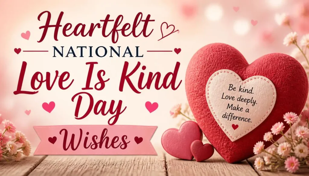 Heartfelt National Love Is Kind Day Wishes