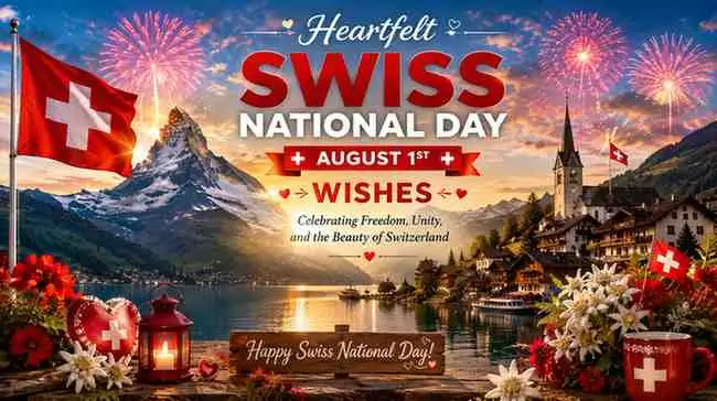 Heartfelt Swiss National Day August 1st Wishes