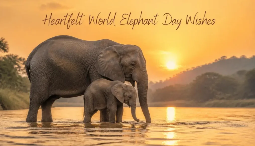 Heartfelt World Elephant Day Wishes