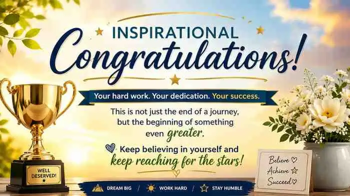 Inspirational Congratulations Messages