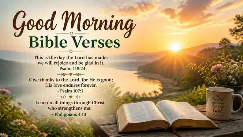 Inspirational Good Morning Bible Verses